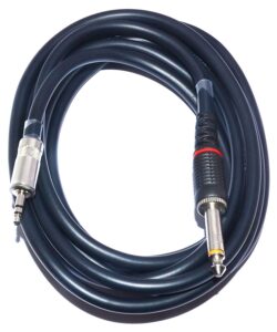 SeCro 3.5mm 1/8" Male Stereo to 6.35mm 1/4" Mono Male TRS Audio Cable 

₹286